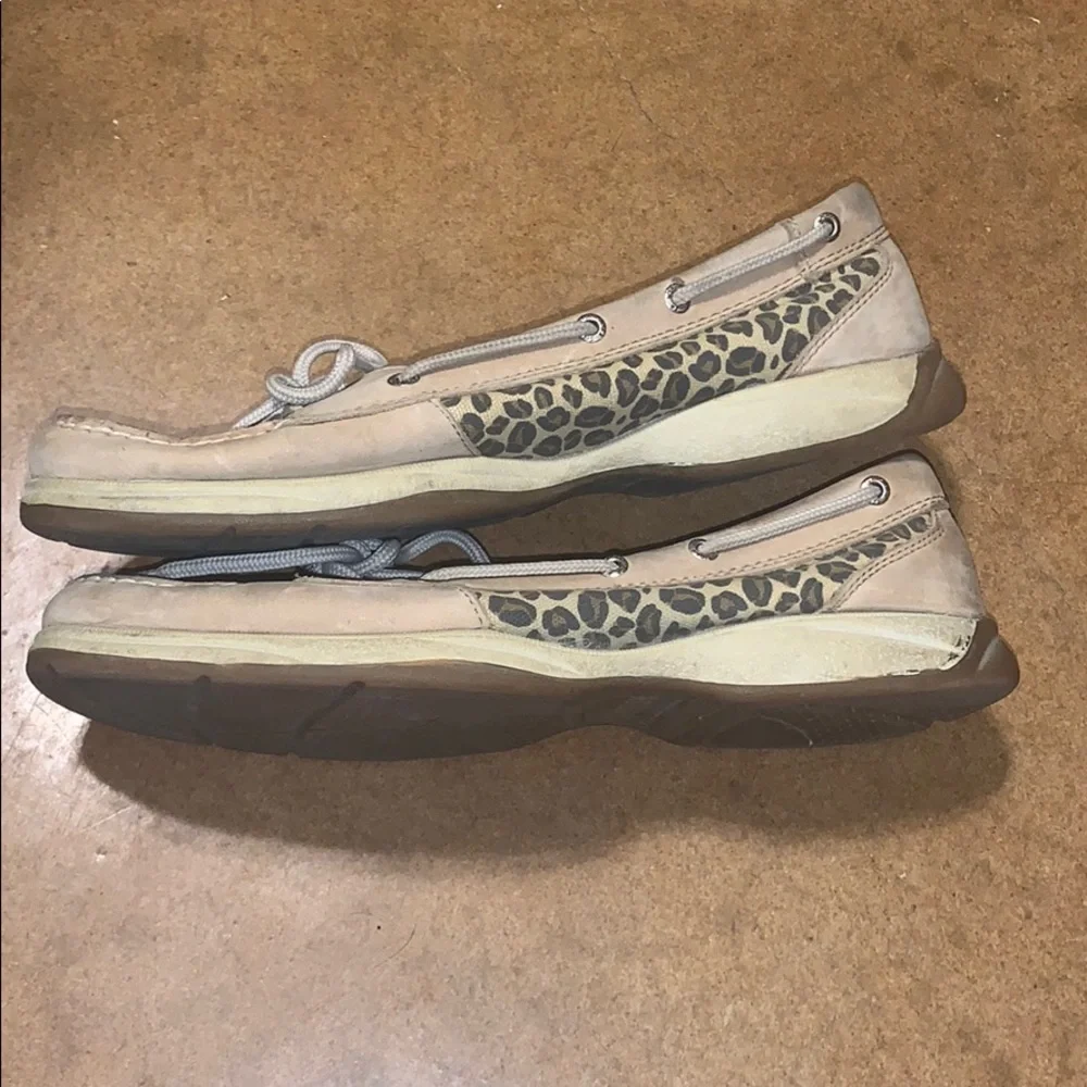 Sperry boat shoes, leopard print, size 10 | offer in description